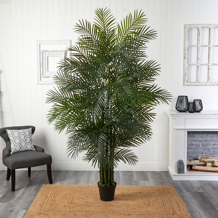 Charlton Home® 7.5ft. Areca Palm Tree UV Resistant (Indoor/Outdoor